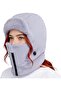 Hat - Face mask Warm Knitted with scarf Windproof earmuffs and neck protector suitable for cold weather activities such as skiing snowmobiling, blue.
