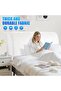 Velvet headboard cover, elastic full-coverage protective stretchy, solid color, dustproof washable (150cm, white). - 3