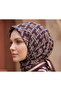 Infinite Knitted Pattern 90X90Cm Matte Cotton Scarf - 2