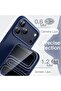 URBAN Silicone Case for iPhone 17 Pro Max, Dark Blue | Silky Soft Touch, Shockproof Protection, - 5