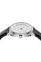 Men's Stainless Steel Watch, Black Leather Band | Tr45s - 3