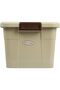 Storage Box 100 L With Lockable Lid & Wheels | Clear Plastic Organizer |Storing Clothes, Toys, Tools, Medicine, Office/Kitchen Supplies, Arts & Crafts (Beige) - 4