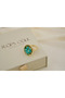 Yzk665 Turquoise Flower Detail Adjustable Ring - 3