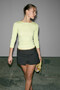 Sonelita Women's Soft and Stretchy Fabric Truvalar Yellow Blouse with Sleeves - 4