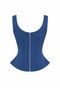 Back Zipper Underwire Blouse - 3
