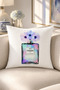 Pink Striped Fashion Angel Written Modern Decorative Throw Pillow Cover (Double Sided) - 5