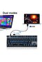 لوحة مفاتيح ميكانيكية احترافية للألعاب CK82، 87 مفتاحًا، إضاءة خلفية RGB قوس قزح، متوافقة مع الكمبيوتر - 2
