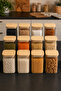 Set of 12 1600 ml Square Borosilicate Glass Jars – Vacuum Sealed with Bamboo Lids - 8458-1 - 2