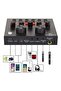 Professional Condenser Microphone Bundle with Live Sound Card for Studio Recording and Broadcasting Black - 4