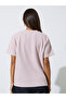 Pink Flat Knit Round Neck T-Shirt - 5