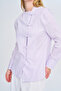 Women's Chinese Collar Crossed Buttoned Long Sleeve Shirt - 2