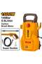 1600W High Pressure Washer, 140 Bar / 2030 PSI, 5.5L/min, Auto Stop, 5m Hose & Spray Gun - 2