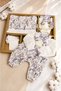 Baby Girl Premium Boxed 10-Piece Hospital Discharge Set Newborn Cotton Muslin Fabric 0-3 Months - 2