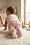 Baby Jacquard Floral Patterned Pantyhose Pink