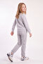 Girl's Printed Crew Neck Double Pocket Tracksuit Set - 3