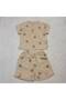 Boy's Muslin Shorts Set - Gots Certified 100% Organic Cotton - Beige - 2
