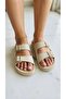 Home Outdoor Anatomical Sole Comfortable Double Buckle Women's Leather Slippers 4cm - 3