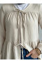 Two-Tie Muslin Tunic-Stone - 2