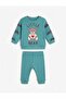 100% Cotton Combed Cotton Unisex Pajama Set Green 6-18 Months - 2