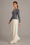 Premium Women's Italian Textured Body-Conscious Elegant V-Neck Knitted Blouse - 5