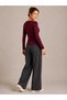 Premium Women's Italian Textured Body-Conscious Elegant V-Neck Knitted Blouse - 4