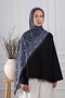 Ethnic Floral Patterned Soft Shawl Black - 2