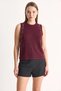 Women's Stone Embellished Knitwear Burgundy Blouse - 7