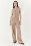 Women's High Waist Trousers and Vest Mink Bottom-Top Set - 7