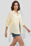 Women's Oversize Striped Yellow Shirt - 6