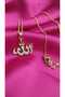 316L Steel Allah Written Stone Pendant Gold Color Exquisite Islamic Necklace Women Stylish Jewelry Accessory - 5
