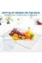 Tempered Glass Cutting Board for Kitchen, 12"x 8" Small Glass Cutting Board, Clear Chopping Boards with Anti-Slip Foot, Heat Resistant,Scratch Resistant, Dishwasher Safe - 4