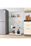 64.5'' Glass Display 4-Shelf Cabinet in Clear with Two Door, White Curio Cabinet Case Collection Display Case, Floor Standing Bookshelf for Living Room Bedroom Home Office (White) - 3