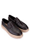 Men's Genuine Leather Brown Loafer Shoes - 2