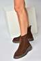 Z555657302 Brown Genuine Leather Suede Women's Boots - 2