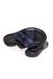 Dark Blue Color Genuine Leather Men's Slippers - 2