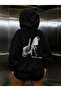 Unisex Losangeles Back Printed Winter Hooded Sweatshirt