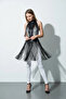 Tasseled High Waist Faux Leather Skirt - 4