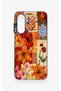 Samsung A26 Compatible Orange Lily Patterned Silicone Case - 2