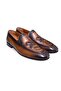 Tan Color Laceless Genuine Leather Men's Shoes
