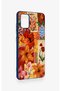 Samsung A51 Compatible Orange Lily Patterned Silicone Case - 3