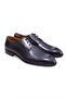 Dark Blue Color Lace-Up Genuine Leather Men's Shoes