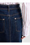 Women Dallas Denim Belted Midi Skirt - 5