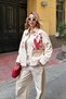 Natural Colored Embroidered Gabardine Jacket - 5103 - 4