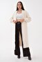 Women's Bearded Knitwear Long Knitted Cardigan 265028 - 4