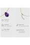 Emotions Collection 100% Natural Amethyst Necklace - Stone of Peace - 7
