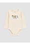 Brown Printed Plush Vest Baby Boy 3-Piece Set - 5