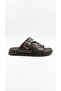 Brown Men's Genuine Leather Slippers 732.253 - 2