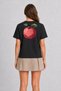 Kayısı Sketch Graphic T-Shirt - Black - 4