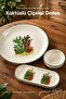 Cactus Patterned 14 Piece Ceramic Breakfast Set for 6 Persons, Decorative Tableware Set with Serving Presentation Plate - 5