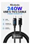 240W USB-C to USB-C Fast Charging Cable, 1.2M, Dynamic LED Light , Type-C Devices